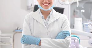 Picture of a dental health professional